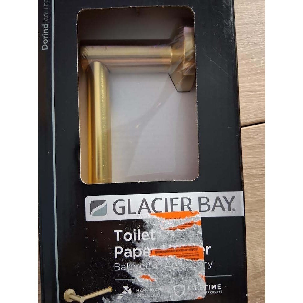 Glacier Bay Dorind Toilet Paper Holder Brushed Gold 20202-204409 Bathroom New